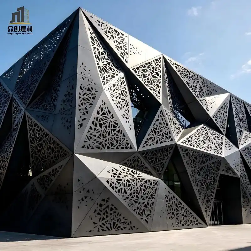 exterior wall carved aluminum panels